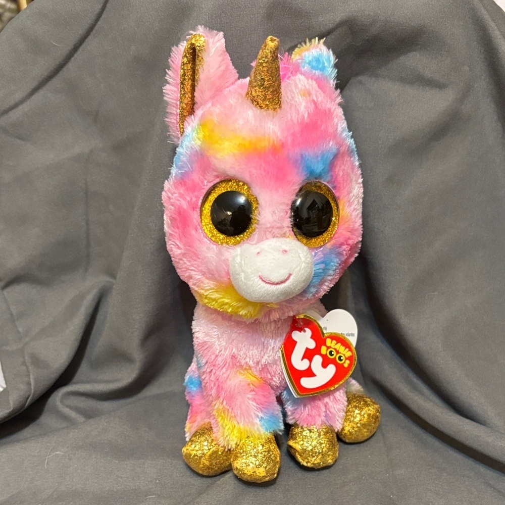 Beanie Boos - FANTASIA the Unicorn (Glitter Eyes ) NWT